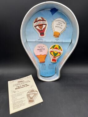 Vintage Hot Air Balloon Up 'N Away Cake Pan Wilton 1982 502-3169